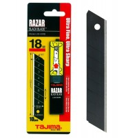 BOX 10x LAMA LAME PER CUTTER TAGLIERINO 18mm RAZAR BLACK TAJIMA PROFESSIONALI 4975364019042