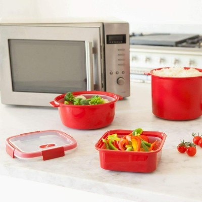 CONTENITORE PORTAPRANZO CURVER MICROWAVE STEAMER 1,6 Lt TONDO Ø22xh.11 cm 3253920943002-2