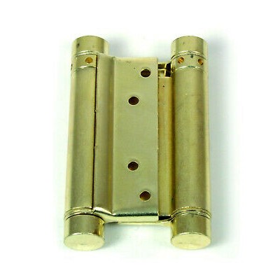 COPPIA CERNIERA BOMMER A MOLLA OTTONE 100 mm ANTE PORTA PORTE FAR WEST SALOON 8013095002363-0