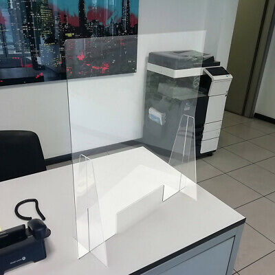 DIVISORIO PARAFIATO trasparente WELCOME DESK 67x75 cm BARRIERA DI PROTEZIONE 8023985012938-0