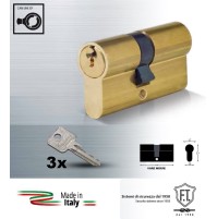 DOPPIO CILINDRO SAGOMATO DA INFILARE IN OTTONE made in italy VARIE MISURE 