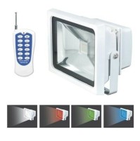 FARO PROIETTORE A LED COLORATO 4 COLORI CON TELECOMANDO 20 WATT RIBITECH 3700194412869