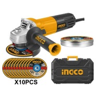 FLEX SMERIGLIATRICE ANGOLARE Ø 115 mm 950W KIT IN VALIGETTA CON 10 DISCHI INGCO 6925582126518