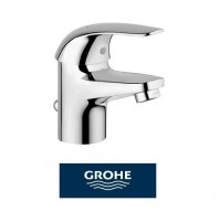 GROHE - RUBINETTO MONOCOMANDO MISCELATORE LAVABO SERIE EUROECO OTTONE CROMATO 