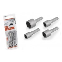 KREATOR ASSORTIMENTO 4 BUSSOLE trapano avvitatore ATTACCO ESAGONALE 7 8 10 13 mm 5400338048760