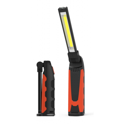 LAMPADA TORCIA A LED PORTATILE MAGNETICA 400 + 80 lm BATTERIA LITIO RICARICABILE -0