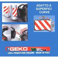 PANNELLO ADESIVO ANTIURTO JOLLY GEKO BOX BIANCO ROSSO 30 X 20 CM GARAGE AUTO 8014846001031