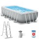 PISCINA RETTANGOLARE CON STRUTTURA FUORI TERRA 400x200xh122 cm INTEX + ACCESSORI 6941057420493