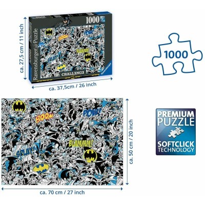 Puzzle 1000 Pezzi Batman Ravensburger 16513 4005556165131-1