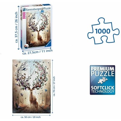 Puzzle 1000 Pezzi Cervo Magico Ravensburger 15018 4005556150182-1