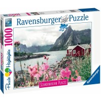 Puzzle 1000 Pezzi Lofoten Scandinavian Ravensburger 16740 4005556167401