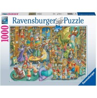 Puzzle 1000 Pezzi Mezzanotte in Biblioteca Ravensburger ‎16455 4005556164554