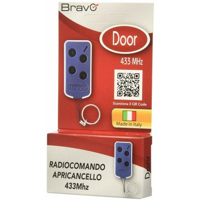 RADIOCOMANDO TELECOMANDO CANCELLO UNIVERSALE 433 Mhz AUTOAPPRENDENTE BRAVO DOOR -0