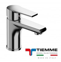 RUBINETTO MISCELATORE MONOCOMANDO PER LAVABO CON PILETTA TIEMME TN01 SERIE TEN 8027830566942