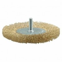 SPAZZOLA CIRCOLARE CON GAMBO Ø mm  75 - spessore fili 10 mm 5035048375631