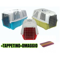 Trasportino cane gatto pratiko + tappetino 