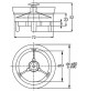 VALVOLA DI NON RITORNO ANTI ODORE PUZZA PER SCARICO DOCCIA Ø 80 a 90 mm BONOMINI 8030575039817